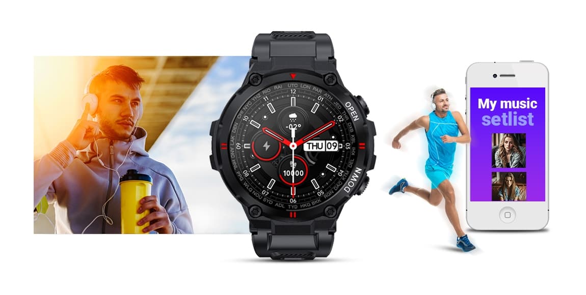 Smartwatch GIEWONT Focus SmartCall GW430-1 - Carbon