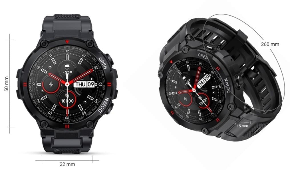 Smartwatch GIEWONT Focus SmartCall GW430-1 - Carbon