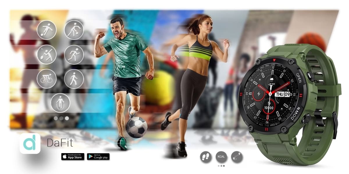 Smartwatch GIEWONT Focus SmartCall GW430-3 - Forest