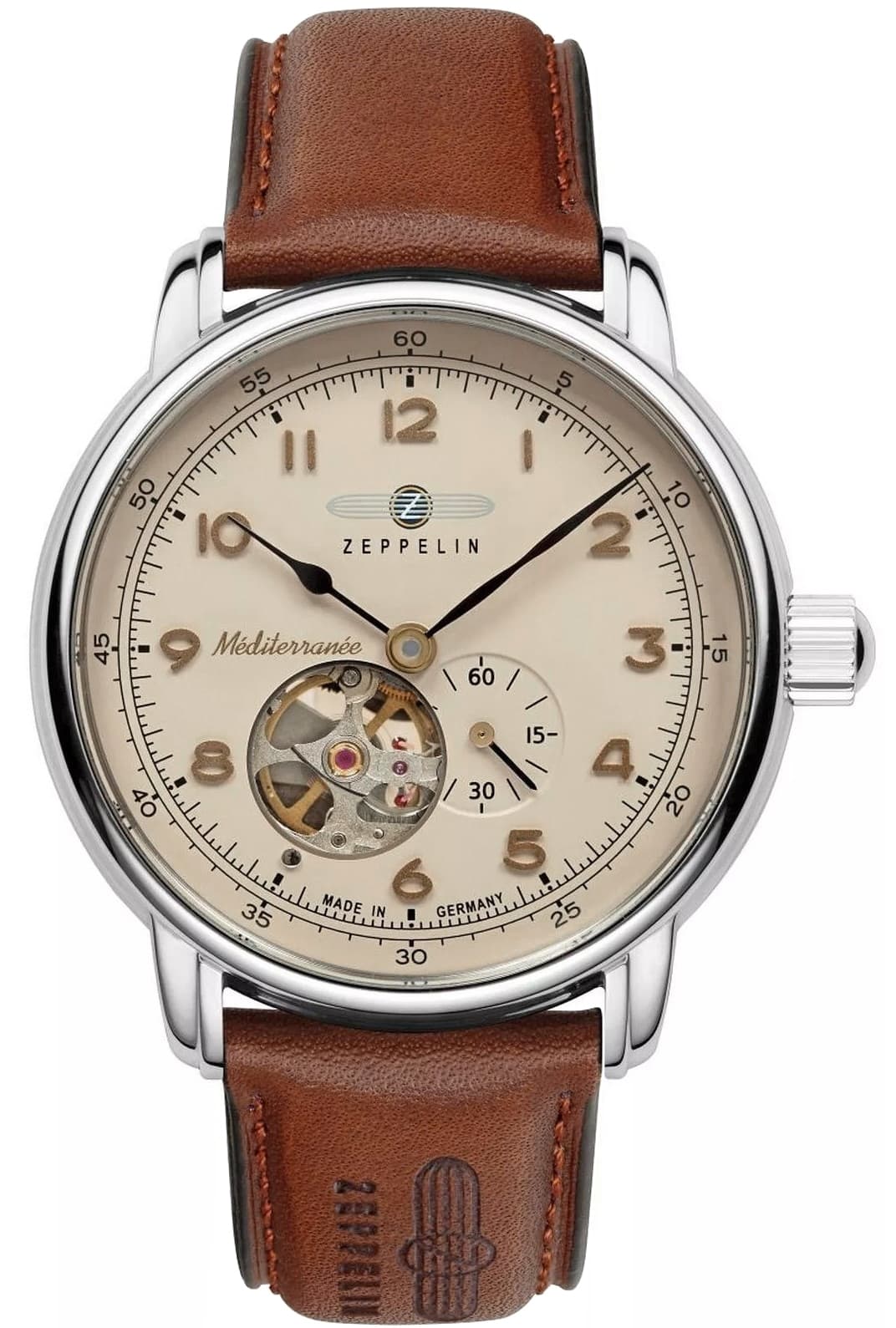 Zegarek Męski ZEPPELIN Mediterranee Open Heart Automatic 9666-5 + BOX