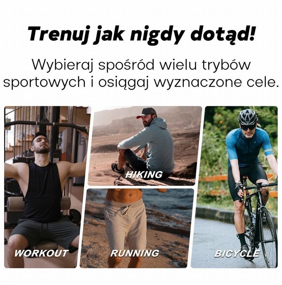 Smartwatch Męski GRAVITY GPS GT24-1 Czarny Pasek Silikonowy + Granatowy Pasek Silikonowy